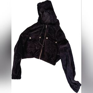 Women's Black Hooded Jacket
